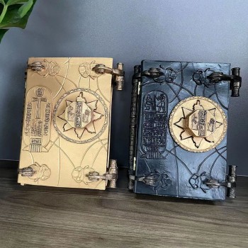 Book of The Dead The Mummy Magic Prop Book with Key Resin Craft