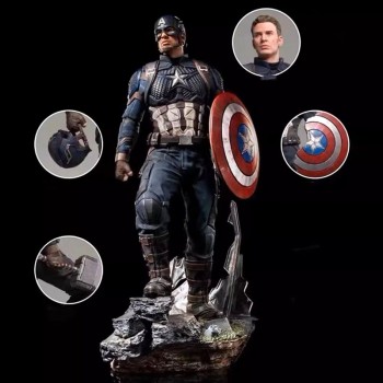 The Avengers Captain America figure 2 heads 40cm