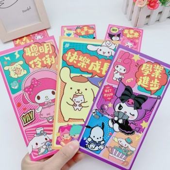 Sanrio Melody kitty Cinnamoroll Kuromi money packet red pockets(6pcs a set)