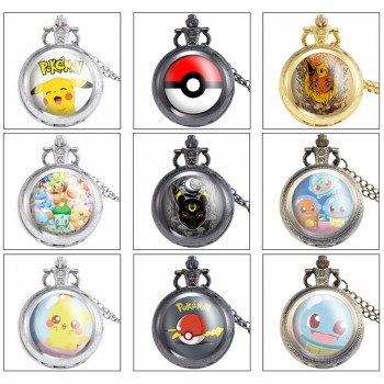 Pokemon anime small necklace pocket watch