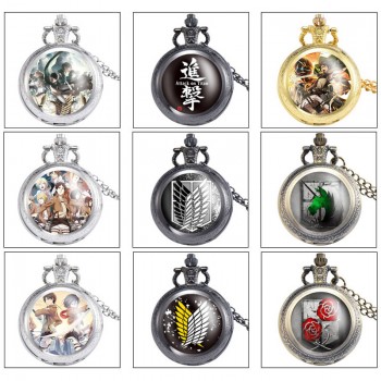 Attack on Titan anime small necklace pocket watch