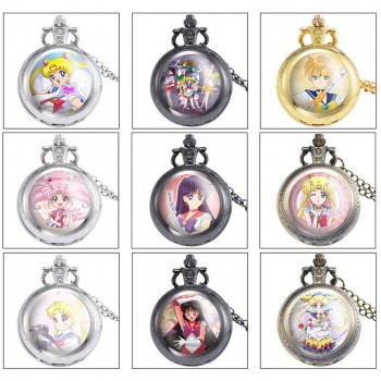 Sailor Moon anime small necklace pocket watch