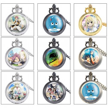 Fairy Tail anime small necklace pocket watch