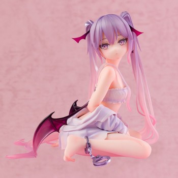 Pink Charm EVE Pink Little Devil girl sitting anime figure