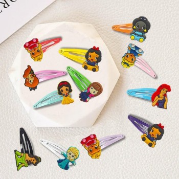 Princess Snow White Belle Mulan Mermaid anime BB hairpin hair clip