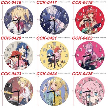 Bocchi The Rock anime round wall clocks