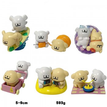 Maltese Blind Box Dog anime figures set(6pcs a set)(OPP bag)