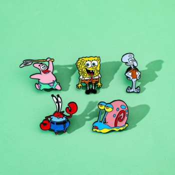 Spongebob anime alloy brooch pins