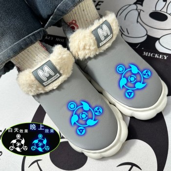 Naruto anime winter plush slippers shoes a pair