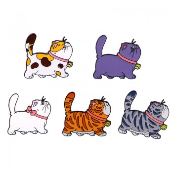 Cute cat anime alloy brooch pins