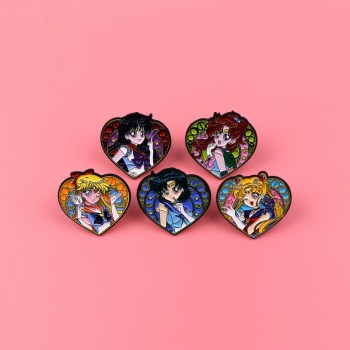 Sailor Moon anime alloy brooch pins