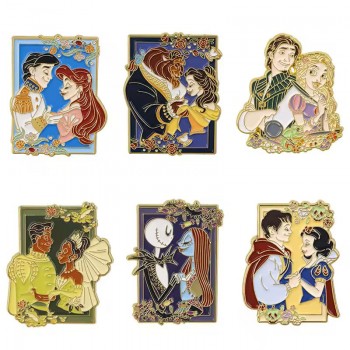 Princess and Prince Enamel anime alloy brooch pins