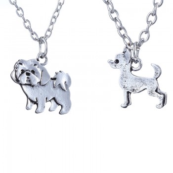 Poodle Snowy Dog Necklaces