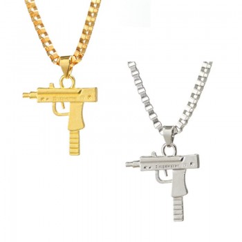 Bad Girl UZI Gun Pendant Necklaces