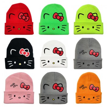 Hello Kitty anime knit hat