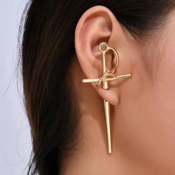 Gothic vintage exaggerated sword earrings