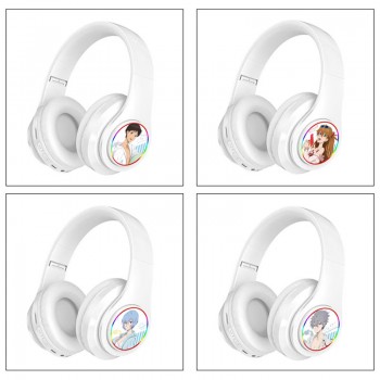 EVA anime wireless bluetooth stereo support card earphone headphones