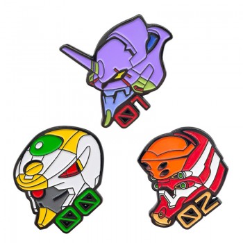 EVA anime alloy brooch pins