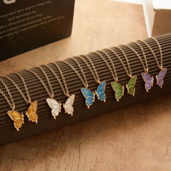 Friendship Fashion Butterfly Necklaces