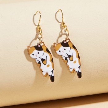 Cute cat anime earrings