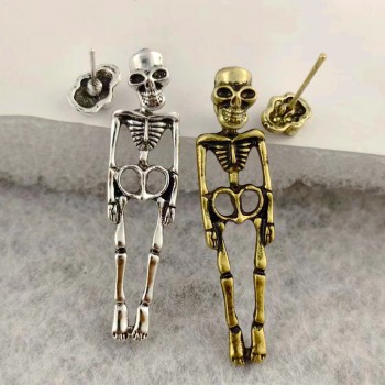 Halloween Skull Skeleton Drop Earrings