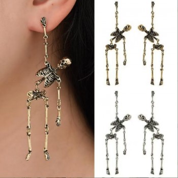 Halloween Skull Skeleton Drop Earrings