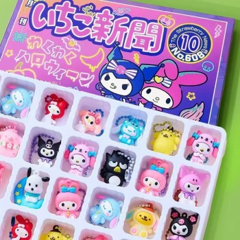 40PCS Sanrio Melody kitty Cinnamoroll Kuromi Blind Box Figures Doll Toys Gift