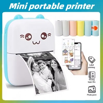 58mm Mini Portable Wireless Photo Thermal Label Printer