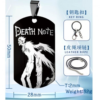 Death Note anime two-sided necklace keychain Key chains