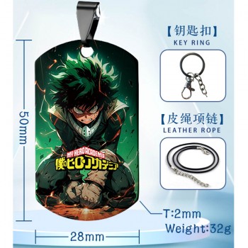 My Hero Academia anime two-sided necklace keychain Key chains