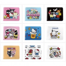 Sanrio Melody kitty Cinnamoroll Kuromi anime wallet purse