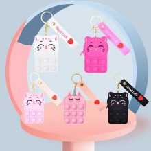 Cute Cat Silicone Coin Purse Bag Wallet