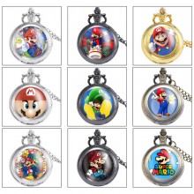 Super Mario anime small necklace pocket watch