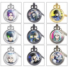 Blue Lock anime small necklace pocket watch