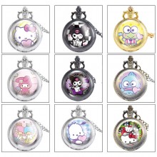 Sanrio Melody kitty Cinnamoroll Kuromi small necklace pocket watch