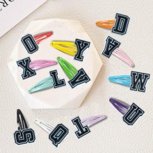 Black letters BB hairpin hair clip