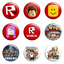 ROBLOX game tinplate brooch pins set(8pcs a set)58MM