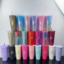 Barbie Double Layer Plastic Coffee Cold Cup