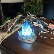 Yu Gi Oh Long Bing Dragon anime figure(can lightable)