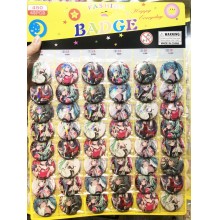 Hatsune Miku anime brooches pins 48pcs/24pcs