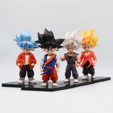 Dragon Ball Childhood Son Goku anime figures set(4pcs a set)