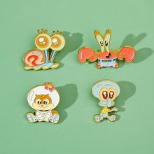 Spongebob anime alloy brooch pins