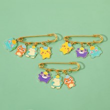 Pokemon anime alloy brooch pins