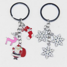 Christmas Decorations alloy key chains