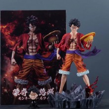 One Piece Monkey D Luffy  anime figure 2 heads