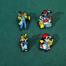 Pokemon anime alloy brooch pins