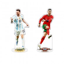 Football star Messi Ronaldo stand acrylic figure