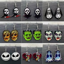 Halloween Horror Movie Acrylic Drop Earrings