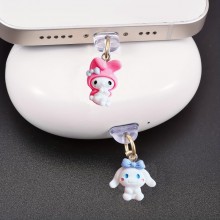 Sanrio Melody kitty Cinnamoroll Kuromi iPhone samsung Type-C interface dust plug