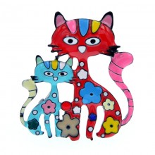 Dropping Oil Lovely Cat Shaped Brooch Pin